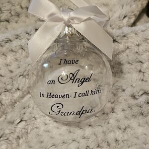Grandpa Memorial Ornament NWOT - Handmade